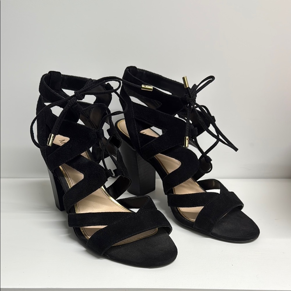 Michael Shannon Black Strappy Heels